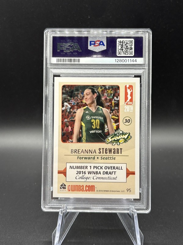 2016 Rittenhouse WNBA #95 BREANNA STEWART RC Rookie PSA 9 MINT High End🔥 view 2