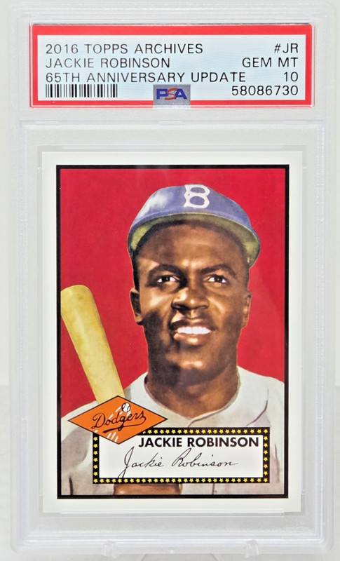 2016 Topps Archive 65th Anniversary JACKIE ROBINSON Card /150 PSA 10 GEM Pop 10