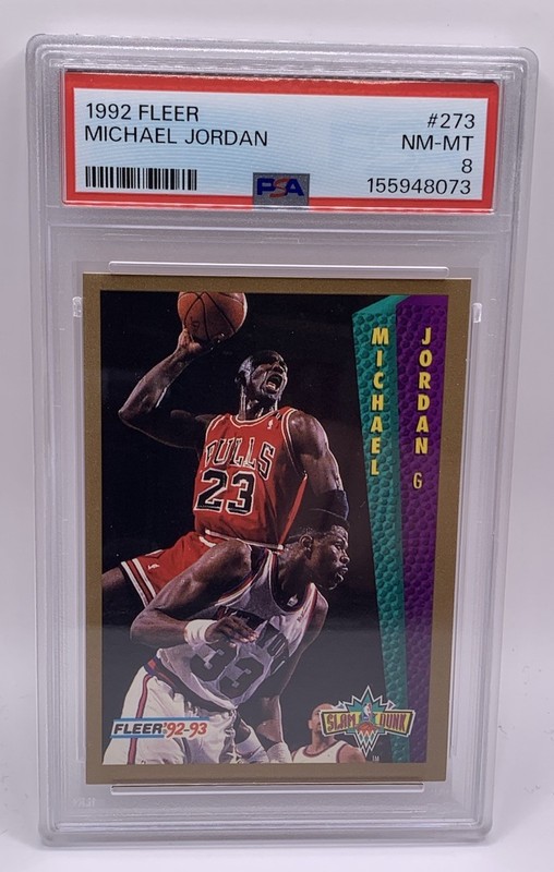 1992 Fleer Michael Jordan #273 PSA 8 NM-MT Chicago Bulls HOF NBA Legend