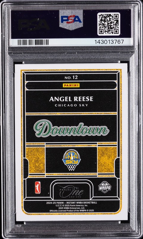 2024 PANINI ROOKIE ROYALTY WNBA DOWNTOWN #12 ANGEL REESE PSA 10 view 2