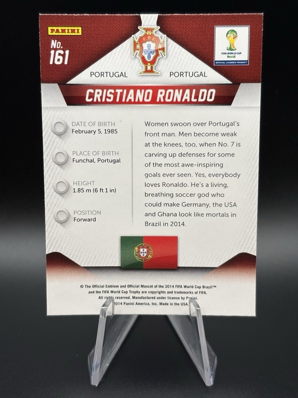 2014 Panini Prizm World Cup - Cristiano Ronaldo #161 view 2