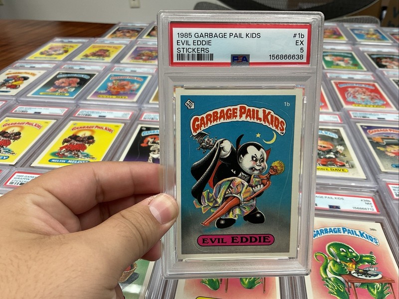 garbage pail kids series 1 psa Grade 5 Evil Eddie