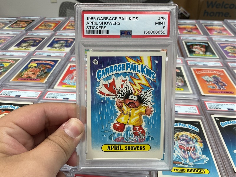 garbage pail kids april showers Psa Graded At 9