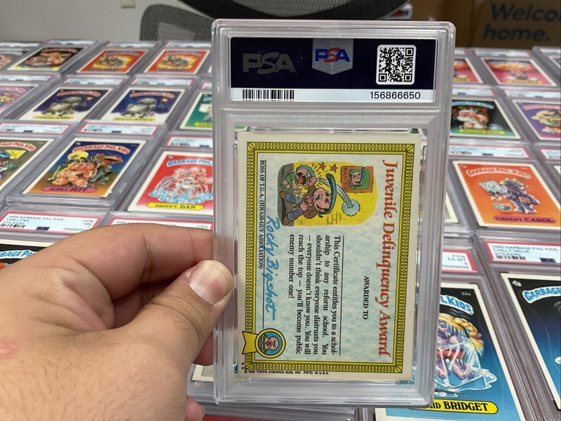 garbage pail kids april showers Psa Graded At 9 view 2