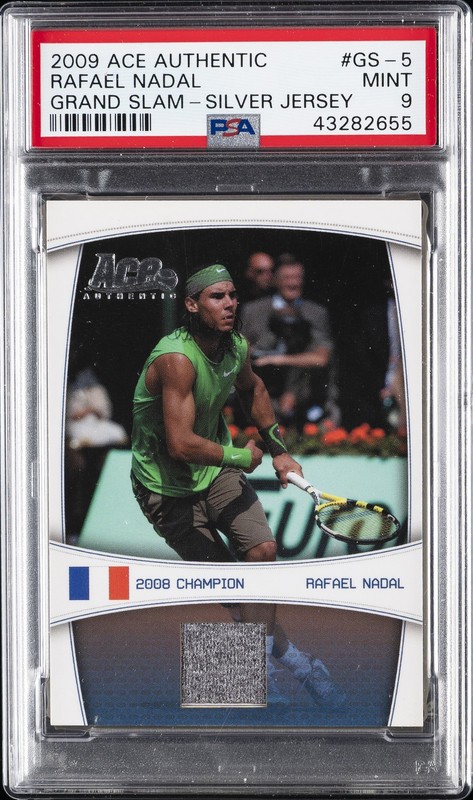 2009 ACE AUTHENTIC GAME,SET,MATCH GRAND SLAM #GS5 RAFAEL NADAL #/59 PSA 9