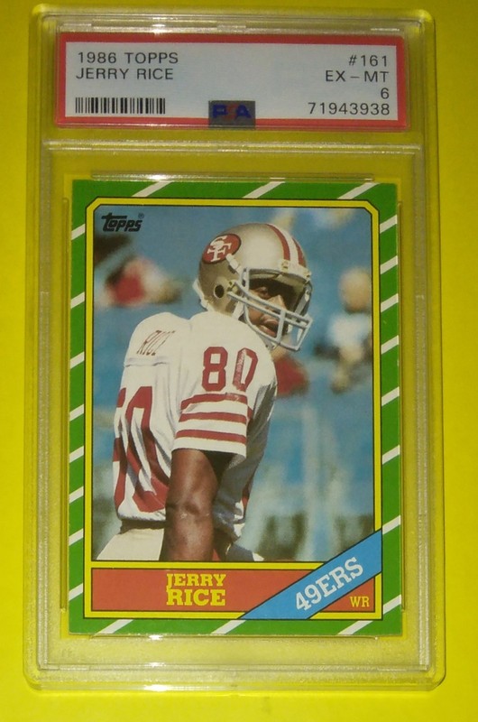 Jerry Rice 1986 Topps PSA 6 Rookie RC Ex-Mt 49ers HOFer