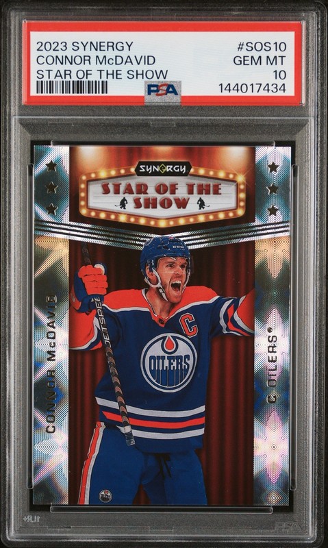 2023-24 Upper Deck Synergy #SOS-10 Connor McDavid Star of the Show PSA 10