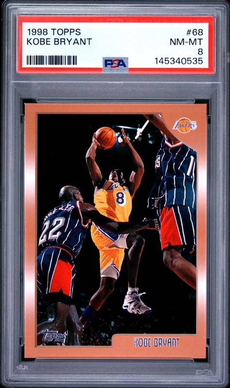 1998 TOPPS #68 KOBE BRYANT PSA 8