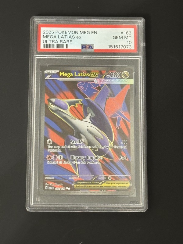2025 Pokemon Mega Evolution  ex Ultra Rare #163/132 PSA 10 GEM MINT new cert