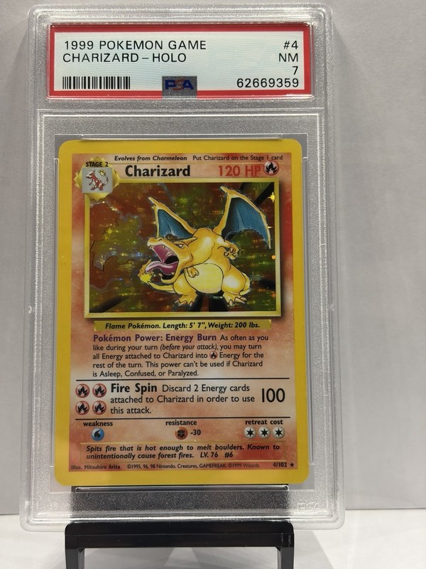 Charizard PSA 7 Pokemon Base Set Unlimited