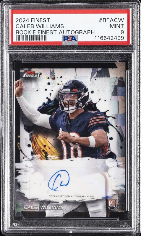 2024 TOPPS FINEST ROOKIE FINEST AUTOS #RFACW CALEB WILLIAMS PSA 9