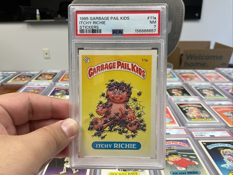 garbage pail kids itchy richie Psa 7
