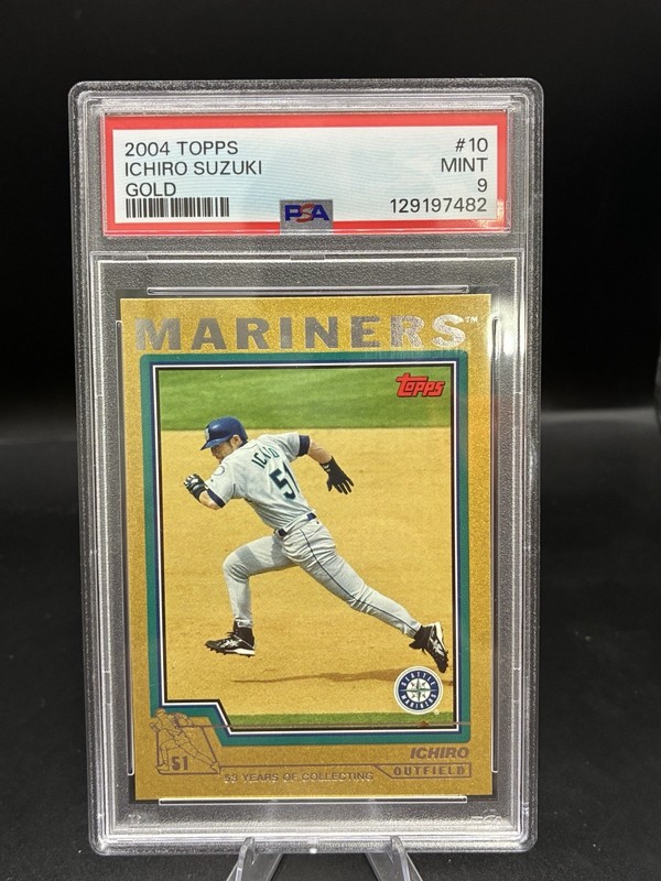 2004 Topps GOLD Ichiro Suzuki PSA 9?Card #10 Mariners SSP #/2004