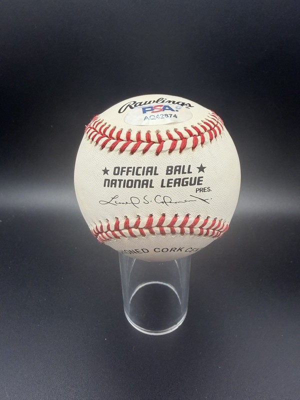Barry Bonds Signed Baseball PSA Certified Autograph view 2