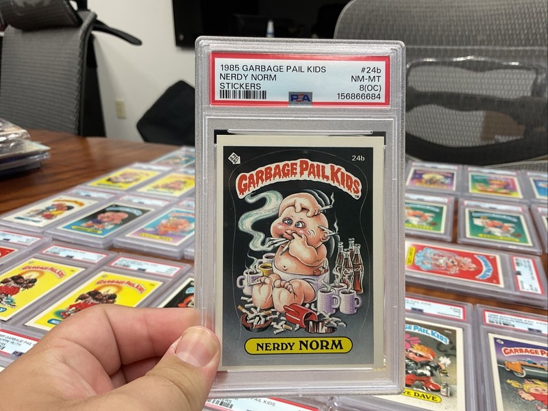 garbage pail kids nerdy norm PSA Graded At 8