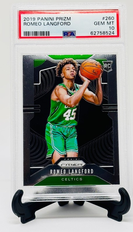 2019 Prizm Celtics ROMEO LANGFORD Rookie RC Basketball Card PSA 10 GEM MINT