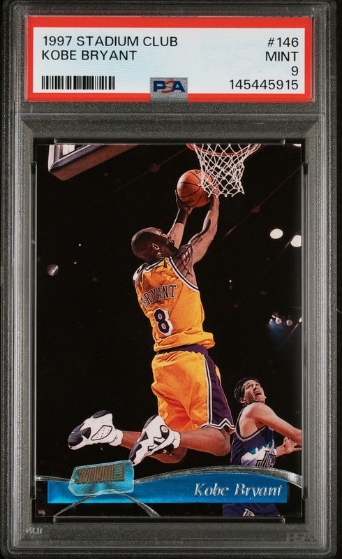 1997 STADIUM CLUB #146 KOBE BRYANT PSA 9
