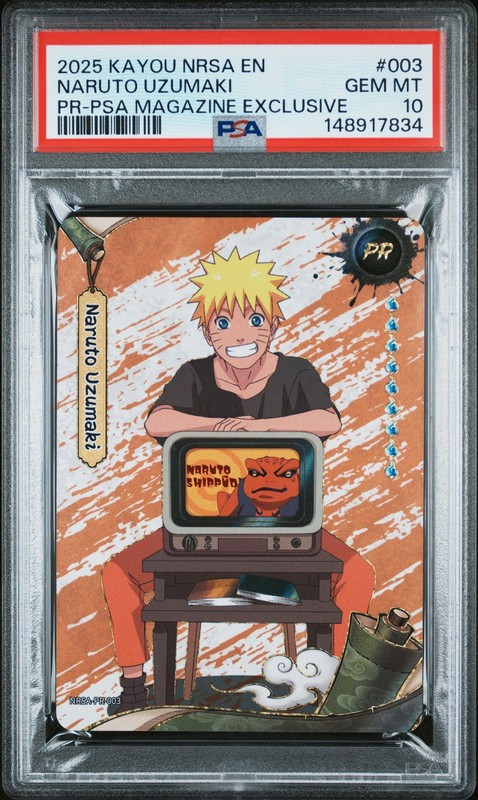 2025 PSA MAGAZINE EXCLUSIVE #003 NARUTO UZUMAKI PSA 10