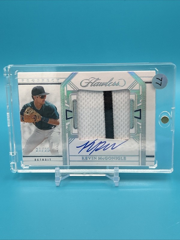 2024 Panini Flawless  prospect PATCH AUTO KEVIN McGONIGLE 21/25 READY TO GRADE!