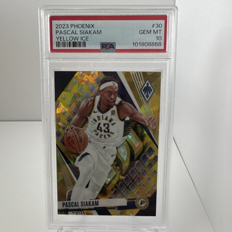 Panini 2023-24 Phoenix Pascal Siakam #30 Yellow Ice /175 PSA 10, POP 1 -Pacers