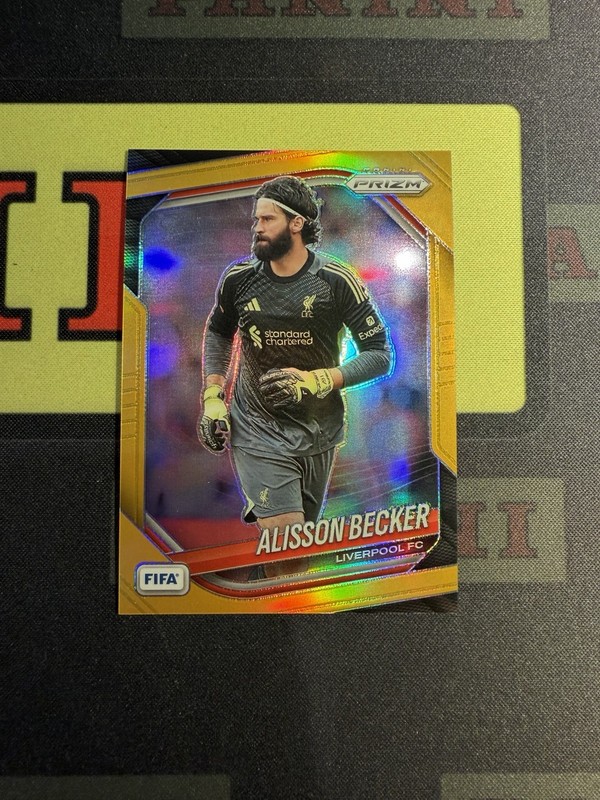 2025-26 Panini Prizm FIFA Liverpool Alisson Becker Gold /10