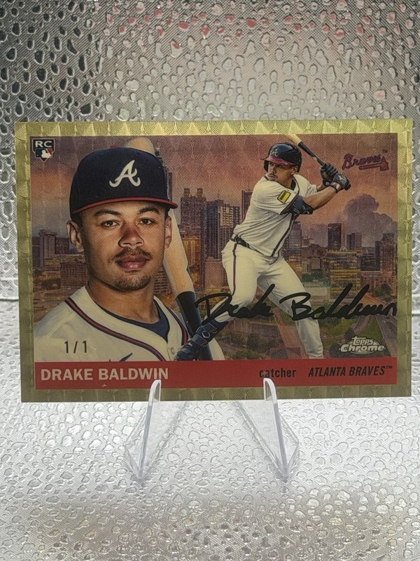 2025 topps chrome platinum Drake Baldwin City Variation Superfractor 1/1 Braves