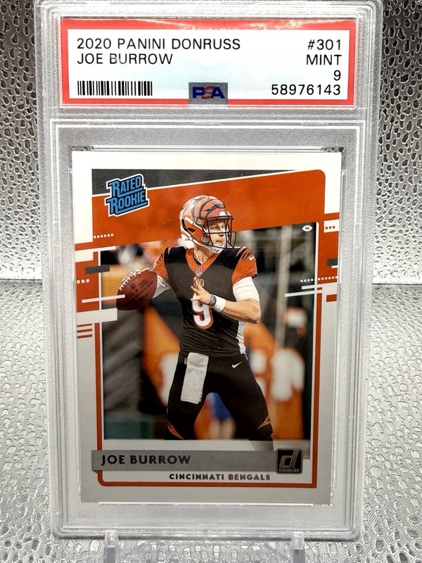 2020 Panini Donruss Joe Burrow Rated Rookie PSA 9 Bengals