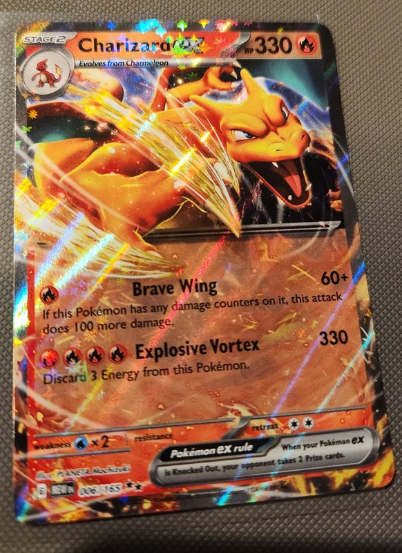 Pokémon TCG Charizard EX Scarlet & Violet Holo Double Rare Card 006/165