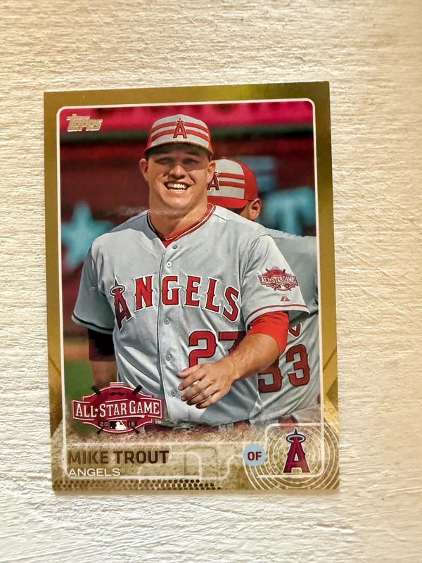 2015 Topps Update Series - All-Star Mike Trout #US364 Gold /2015