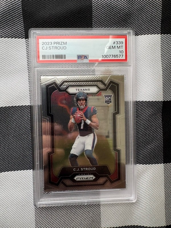 2023 Panini Prizm #339 CJ Stroud Base Rookie RC PSA 10 GEM MINT
