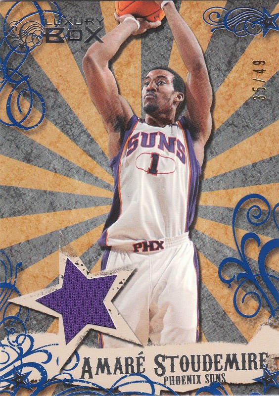 2006/7 Luxury Box Amare Stoudemire game used jersey card 35/49 Phoenix Suns
