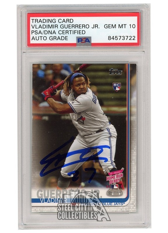 Vladimir Guerrero Jr 2019 Topps Update Autographed Rookie Card #US272 PSA/DNA 10