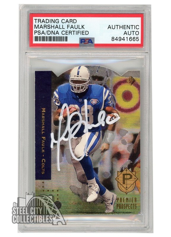 Marshall Faulk 1994 Upper Deck SP Die-Cut Auto Rookie Card #3 PSA/DNA (White)