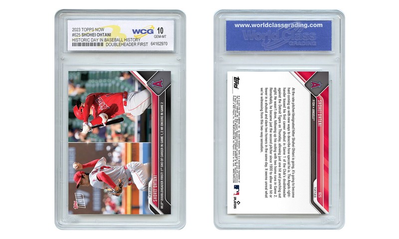 2023 MLB Topps Now SHOHEI OHTANI Historic Doubleheader Card #625- GEM MINT 10 view 2