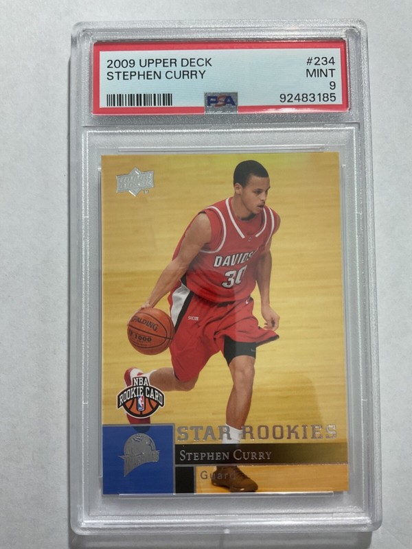 2009 Upper Deck #234 Stephen Curry Rookie Card PSA 9 MINT