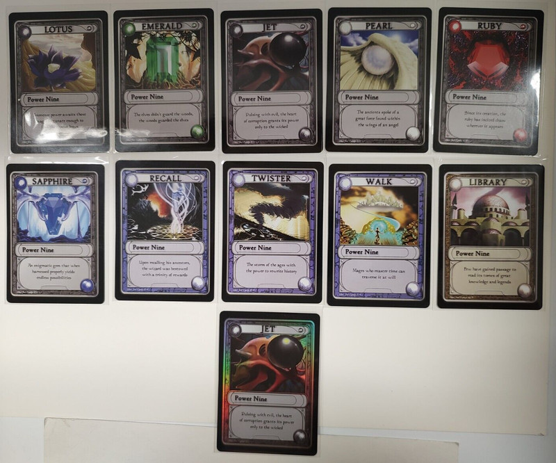 BLACK LOTUS POWER 9 NINE TOKENS GAMINGETC (11) FOIL LOT MAGIC THE GATHERING MTG