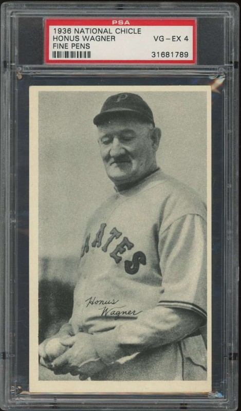 1936 National Chicle R313 Fine Pen Premiums #75 Honus Wagner PSA 4  (1789)