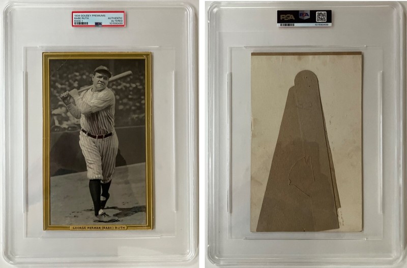 VINTAGE ORIGINAL 1934 GOUDEY Babe Ruth PREMIUM R-309 PSA AUTHENTIC BASEBALL CARD