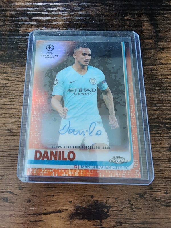 2020 Topps Chrome UCL Orange Refractor /25 - Danilo view 1