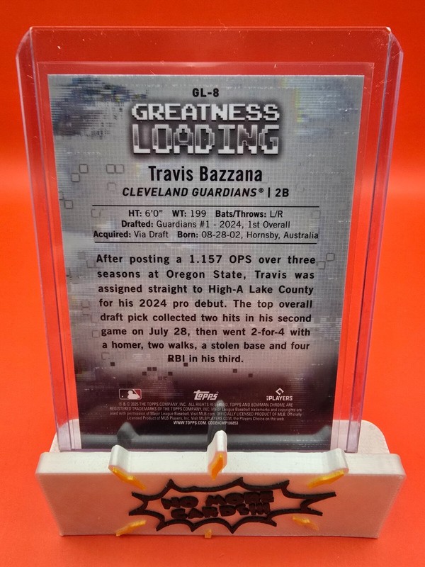2025 Bowman Chrome Greatness Loading Travis Bazzana view 2