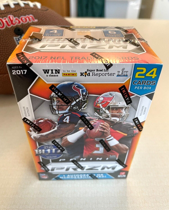 2017 PANINI PRIZM FOOTBALL NEW SEALED BLASTER BOX 24 cards Look4 Mahomes AUTO RC view 2
