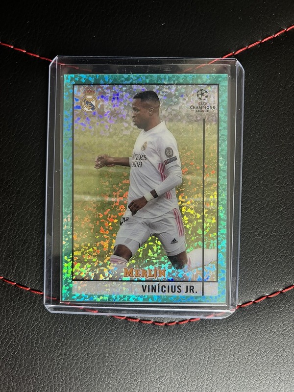 Vinicius Jr. 2020-21 Topps Merlin Aqua Speckle /175