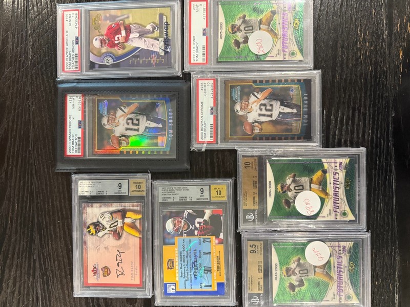 2000 Tom Brady Super Rookie Collection 200+ card lot SPX/CONTENDERS/EX, etc GOAT view 2