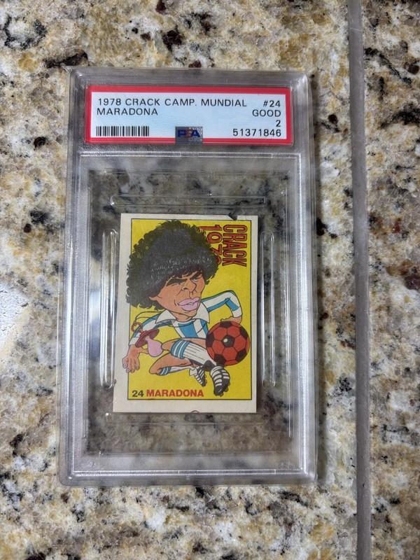 1978 Crack Campeonato Mundial Diego Maradona Card #24 PSA 2 
