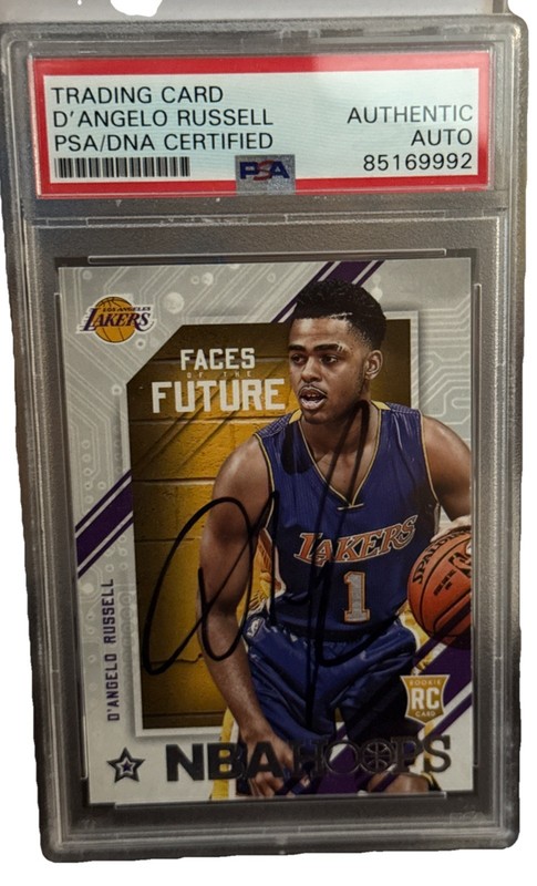 2015-16 Hoops #7 D'Angelo Russell Faces of the Future PSA DNA AUTOGRAPH SIGNED