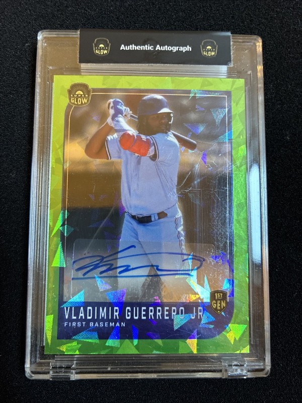 2022 Super Glow VLADIMIR GUERRERO JR Auto 1st Gen Green Cracked Ice 1/1