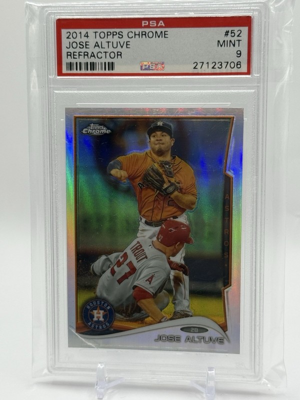 2014 Topps Chrome - Jose Altuve #52 Refractor PSA 9 Mint