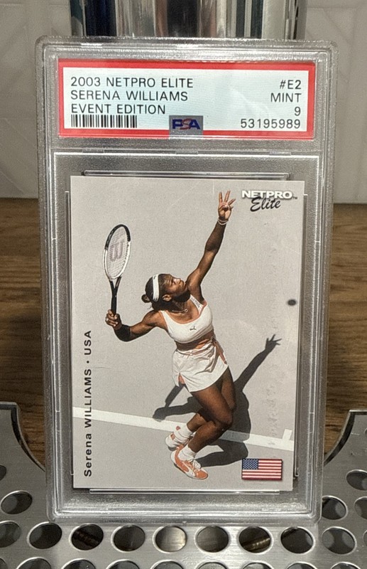SERENA WILLIAMS 2003 NETPRO ELITE 2000 #E2 EVENT EDITION ROOKIE PSA 9