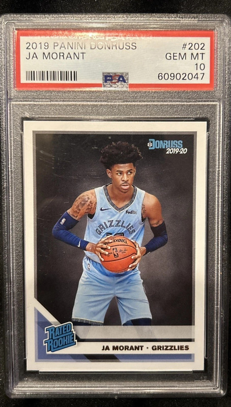 2019-20 Donruss Ja Morant Rated Rookie #202 PSA 10 GEM MINT, Quantity Available