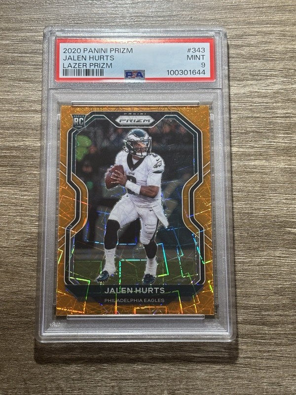 2020 Panini Prizm Jalen Hurts Lazer Prizm (RC) PSA 9 📈